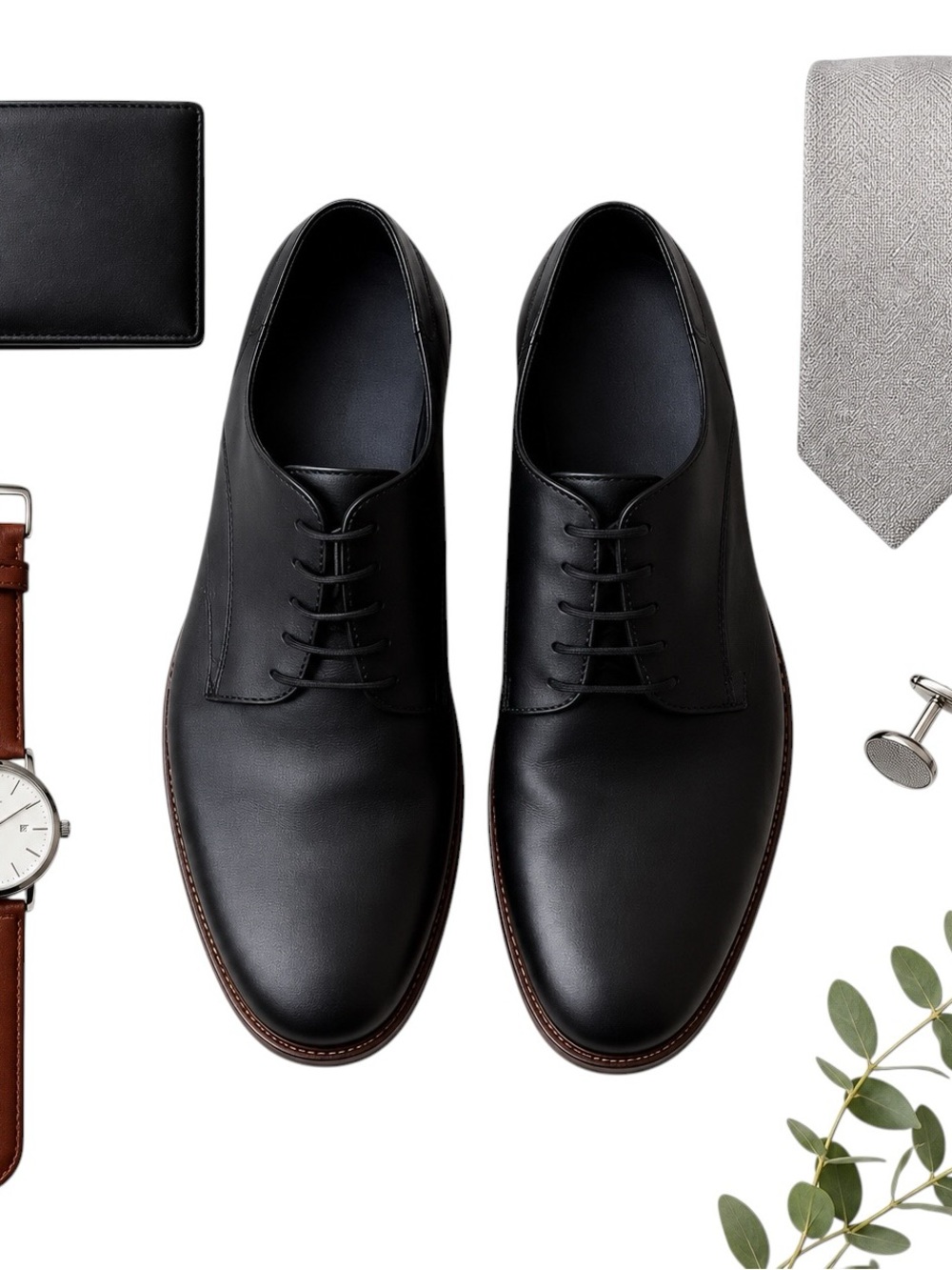 Camper Black Leather Derby Oxford Dress Shoes Men’s EU41 Spain Minimalist in EUC